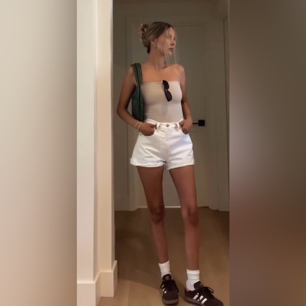🛍️NEW ZARA HIGH RISE DENIM SHORTS